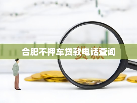 合肥不押车贷款电话查询